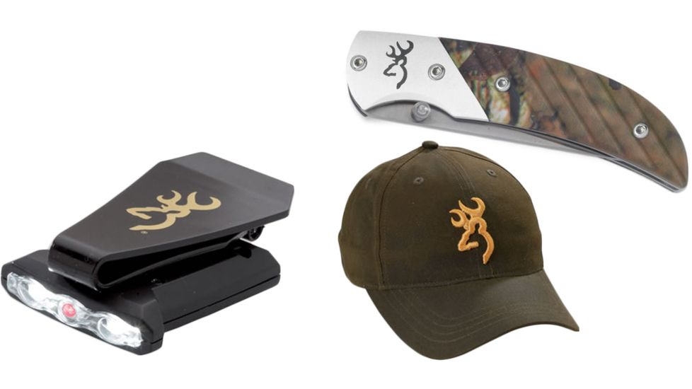 Browning Prism II Knife + 2 Combo w/ Night Seeker Light &amp; Hat