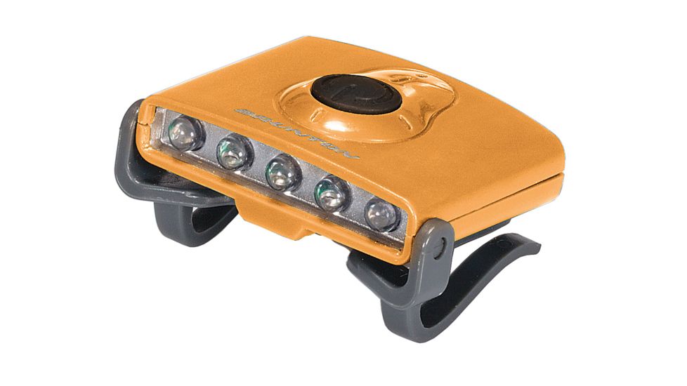 Brunton Hatclip Task Light, 3 White LED, 2 Green LED, Orange F-CLIP-O
