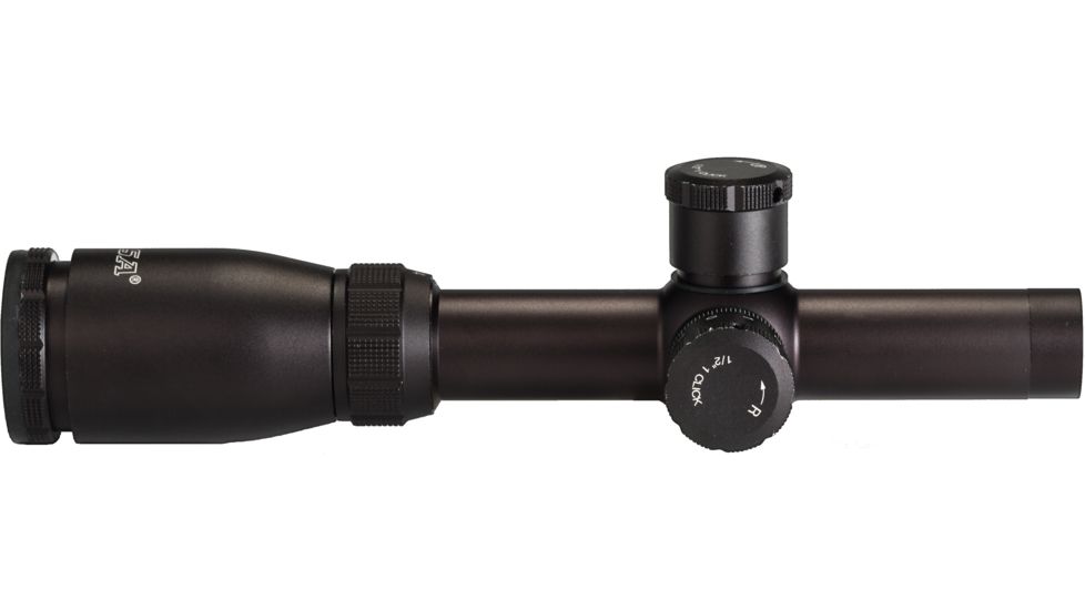 BSA Optics 1-4x24mm Tactical Weapon 223 Rifle Scope w/ Mil-Dot Reticle, 2 Multi-Grain Turret Caps TW223-14X24CP
