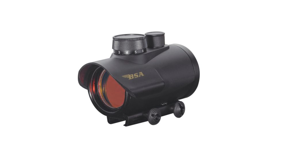 BSA Optics 1x42 Red Dot 5MOA Matte Black Sight 42RD, Clam pack