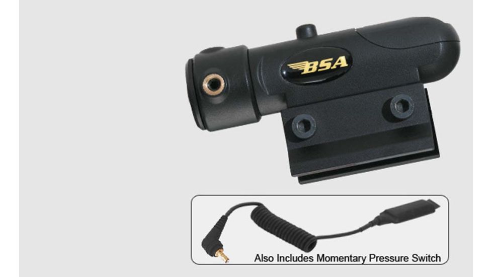 BSA Optics 650nm Tactical Weapon Red Laser Sight 3/8 &amp; 5/8 mount, Black TWLS650