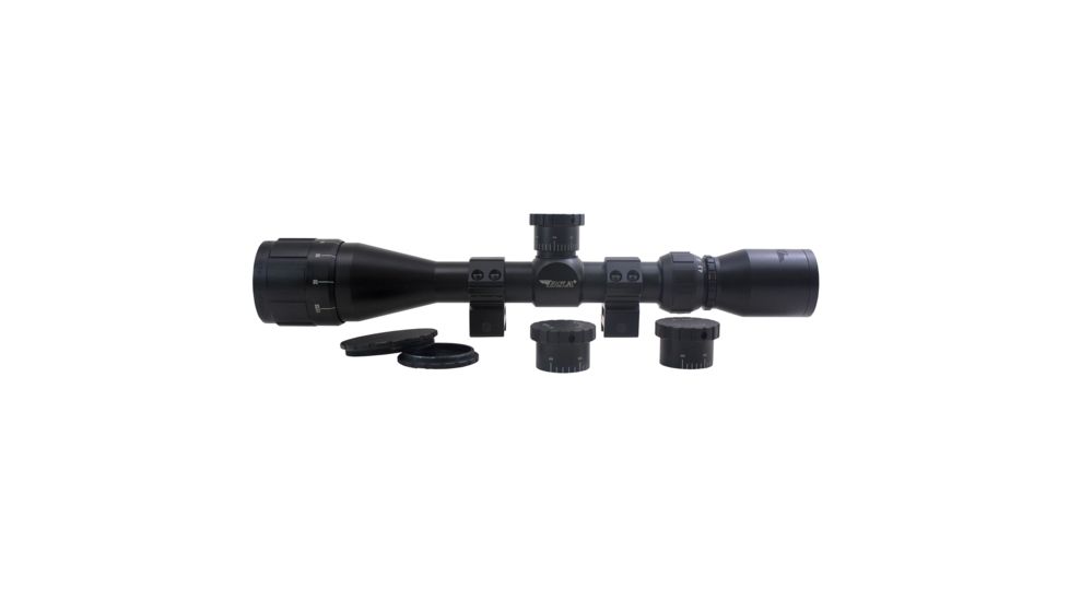 BSA Optics Sweet 243 4-12x40 AO Rifle Scope, .243, 2 Dovetail Rings, Black, 243-412X40AOWRTB