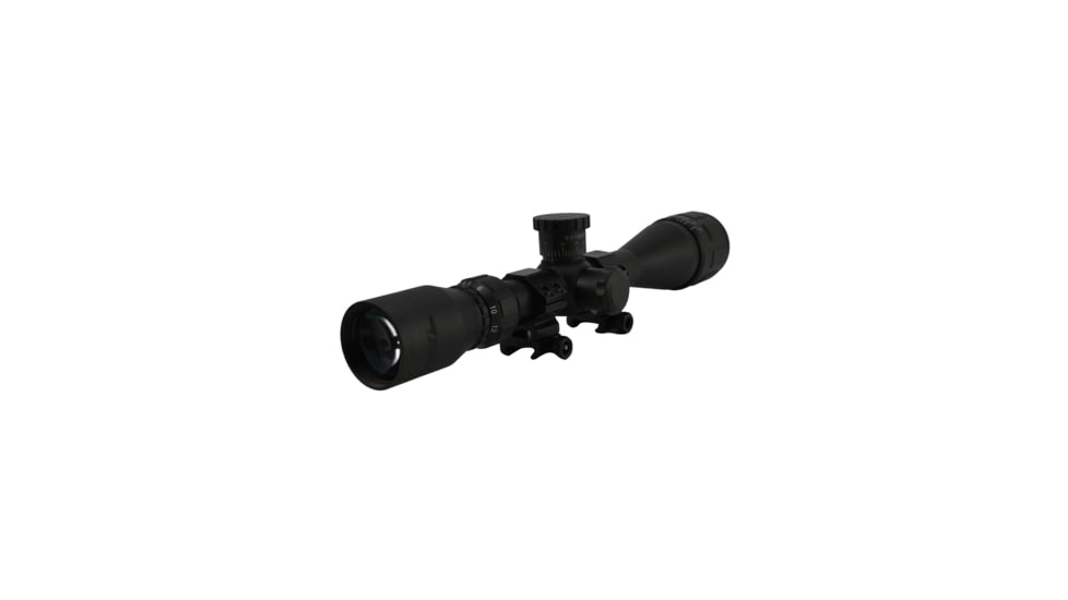 BSA Optics Sweet Riflesope, 6.5 Creedmoor 4.5-18x40mm AO, 30/30 Duplex Reticle, Weaver rings, Black, 6.5-4.518X40AOWRTB