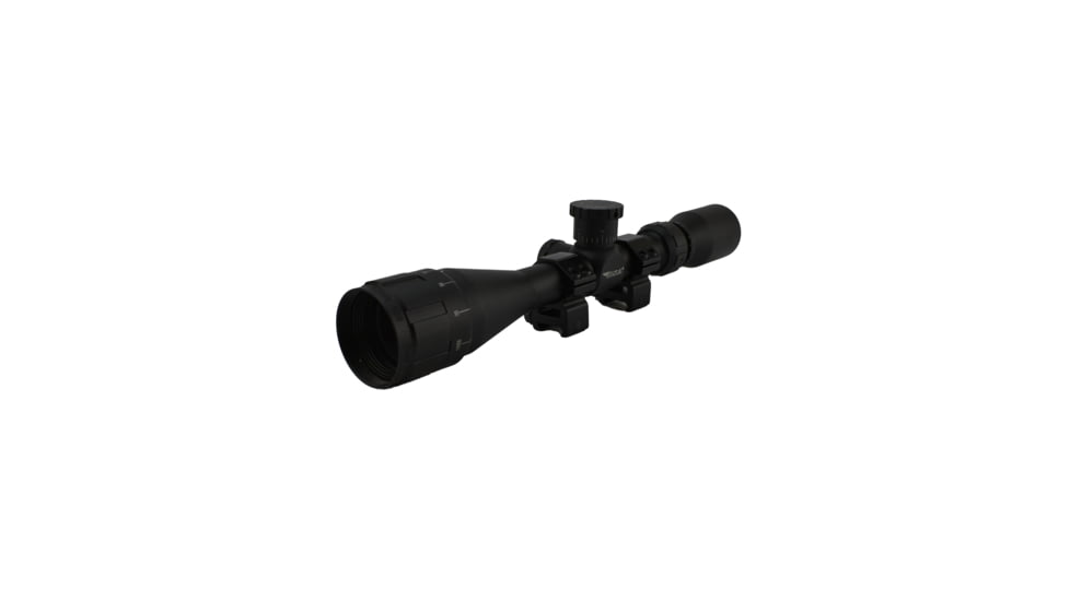 BSA Optics Sweet Riflesope, 6.5 Creedmoor 4.5-18x40mm AO, 30/30 Duplex Reticle, Weaver rings, Black, 6.5-4.518X40AOWRTB