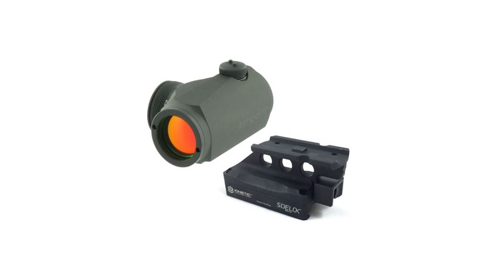 Aimpoint Micro T-1 2 MOA Clampack w/ Kinetic Development Group SIDELOK Aimpoint Micro Mount 200030-KIT1