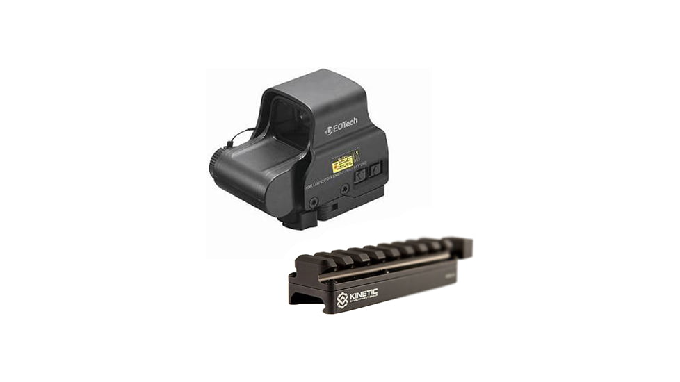 EOTech EXPS2 Red Dot Sight - 1-dot Reticle w/ Kinetic Development Group SIDELOK Universal Scope Riser EXPS2-0-KIT7