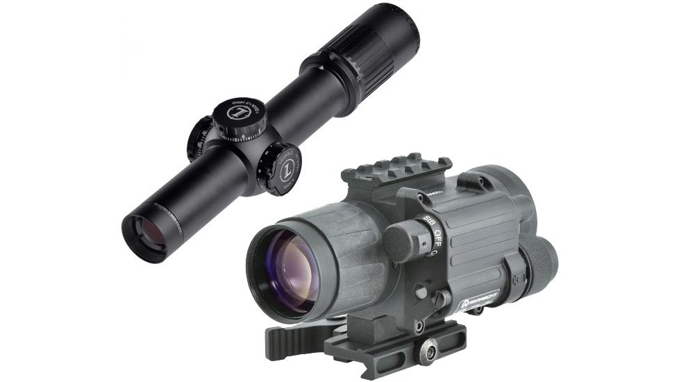 Leupold Mark 6 Scope 1-6x20mm 7.62 M6C1 GEN 3 Illum. FF with Armasight Co-Mini-3 Alpha Mg Night Vision Mini Clip-On 114337-KIT1