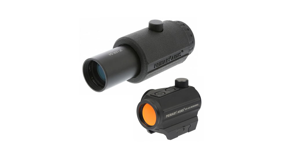 Primary Arms SLx Micro Dot w/Push Buttons MD-ADS w/ 3X LER Red Dot Magnifier Gen IV