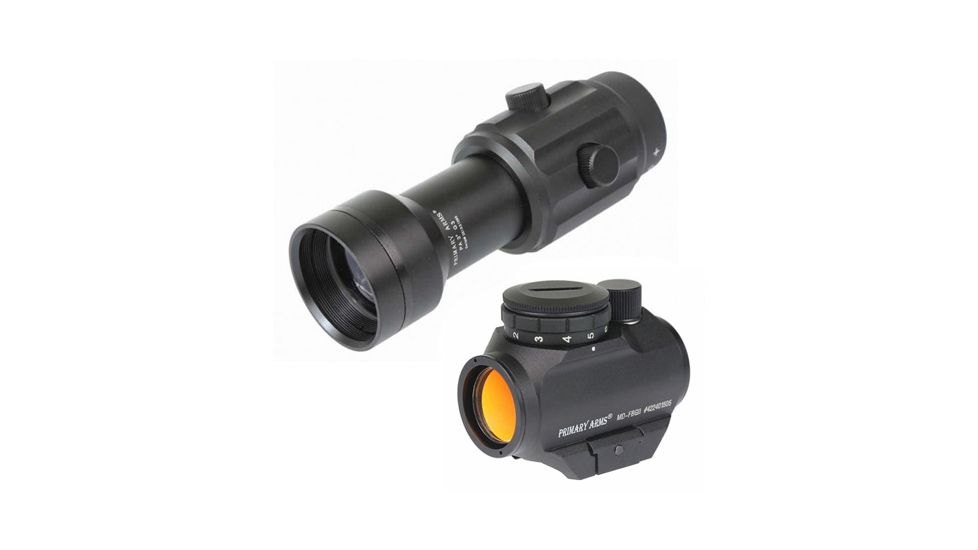Primary Arms Micro Dot With Fixed Base MD-FBGII w/ 3X Red Dot Magnifier GEN III MD-FBGII-KIT1