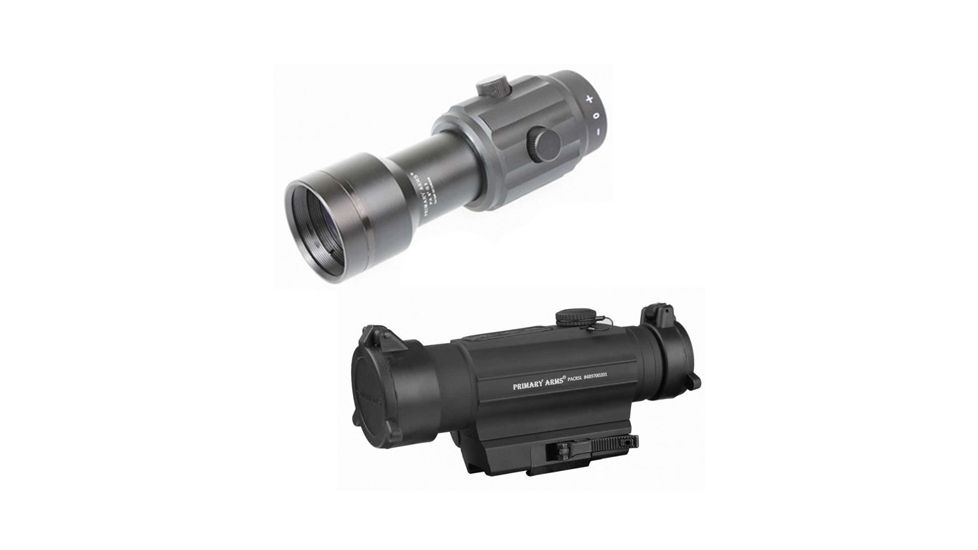 Primary Arms SLx Red Dot Sight w/Integrated Green Laser w/ 6X Magnifier Gen II