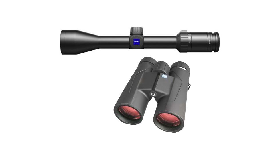 Zeiss Terra 4-12x42 Rifle Scope w/ Reticle 20 &amp; Hunting Turret 522711-9920 and Zeiss Terra 10x42 ED Binocular 524206-9901-000 5227119920-KIT1