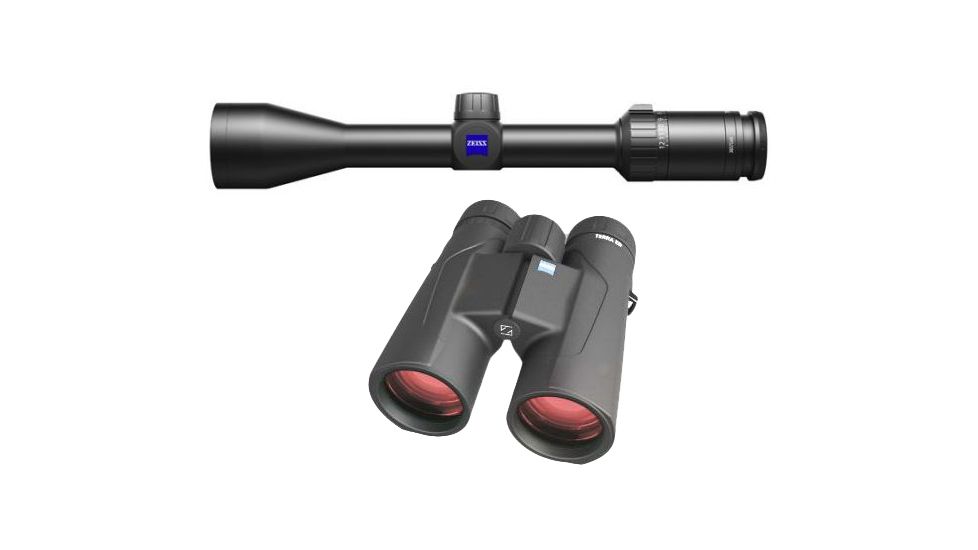 Zeiss Terra 4-12x42 Rifle Scope w/ Reticle RZ8 &amp; Hunting Turret 522711-9980 and Zeiss Terra 10x42 ED Binocular 524206-9901-000 5227119980-KIT1