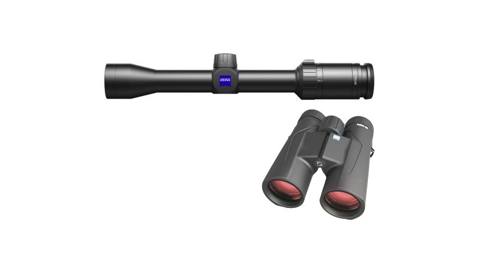 Zeiss Terra 2-7x32 Rifle Scope w/ Reticle 20 &amp; Hunting Turret 522721-9920 and Zeiss Terra 10x42 ED Binocular 524206-9901-000 5227219920-KIT1