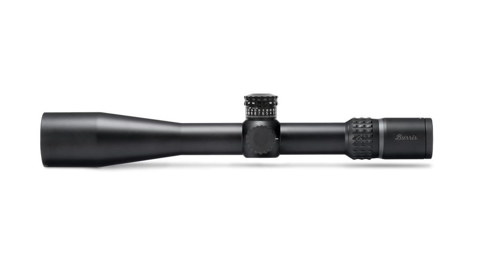 Burris Xtreme Tactical 5-25x50 mm Rifle Scope, 34 mm Tube, First Focal Plane, Black, Matte, Red G2B Mil-Dot Reticle, Mil Rad Adjustment, 201053