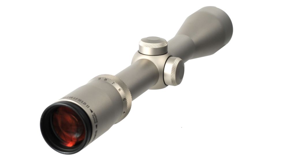 Burris Fullfield II 3-9x40 mm Rifle Scope, 1 in Tube, Second Focal Plane, Silver, Nickel, Non-Illuminated Ballistic Plex Reticle, MOA Adjustment, 200169