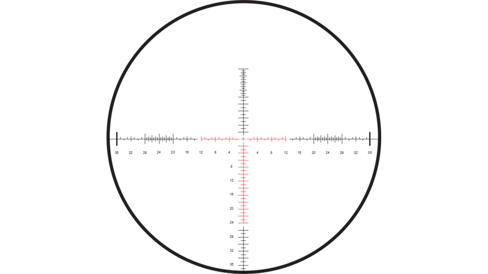 Burris Xtreme Tactical 4-20x50 mm Rifle Scope, 34 mm Tube, First Focal Plane, Black, Matte, Red SCR MOA Reticle, MOA Adjustment, 201043