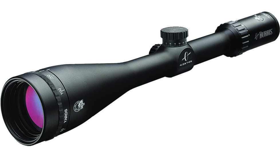 Burris 4.5-14x42mm C4 Wind MOA 1in Tube Rifle Scope, Matte Black 200448