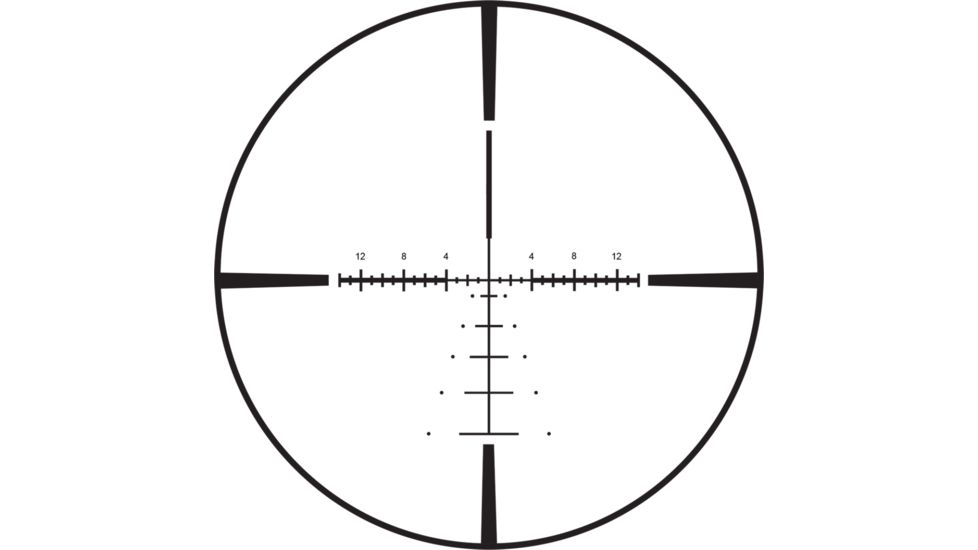 Burris Veracity 4-20x50 mm Rifle Scope, 30 mm Tube, First Focal Plane, Black, Matte, Non-Illuminated Ballistic Plex E1 FFP Reticle, MOA Adjustment, 200641
