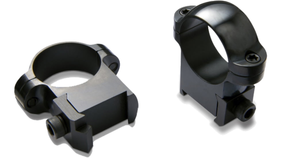 Burris Rifle Scope Ring Mounts, CZ 550, Long Action, Medium, 1 in Tube, Gloss, Black, 420130