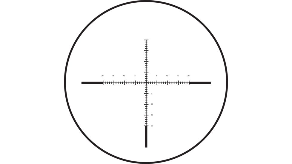 Burris Fullfield E1 4.5-14x42 mm Rifle Scope, 1 in Tube, Second Focal Plane, Black, Matte, Non-Illuminated Long-Range MOA Reticle, MOA Adjustment, 200344
