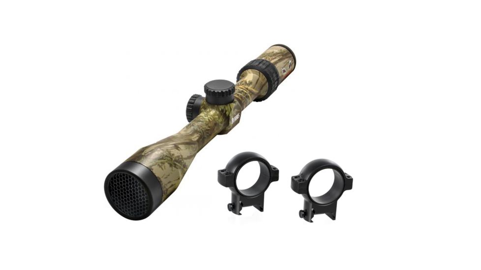 Burris Predator Quest Camo 3-9x40mm Rifle Scope &amp; Medium Zee 1in Steel Rifle Scope Rings
