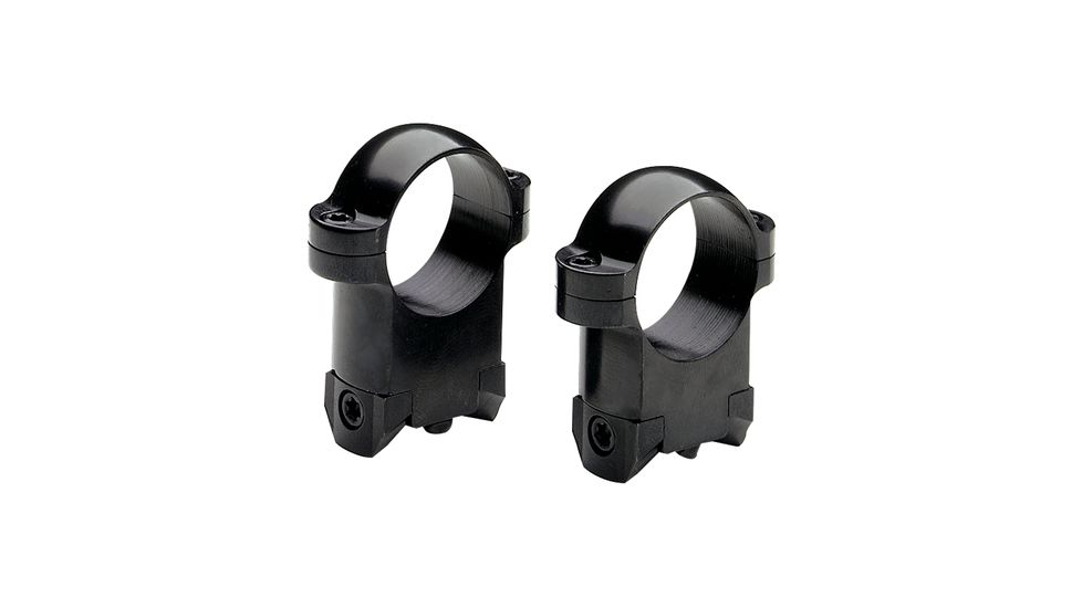 Burris Solid Steel 1 Inch Ring Mount, Medium, Gloss Black - Ruger R1, 77/22, M-14 - 420107