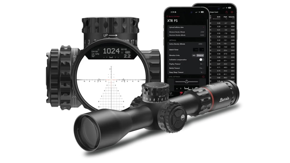 Burris XTR PS 5.5-30x56 34mm Tube Riflescope w/ PEK System, Front Focal Plane, Black, 201230