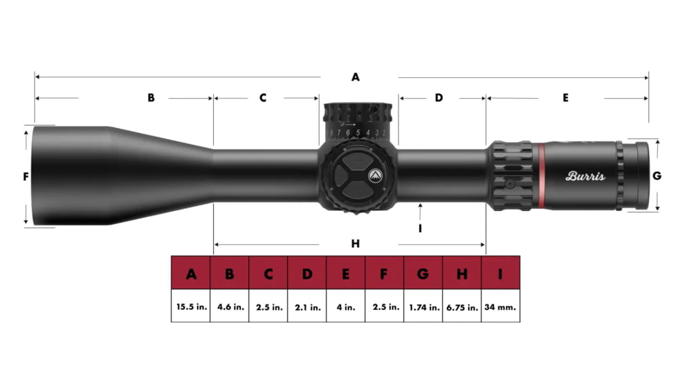 Burris XTR PS 5.5-30x56 34mm Tube Riflescope w/ PEK System, Front Focal Plane, Black, 201230