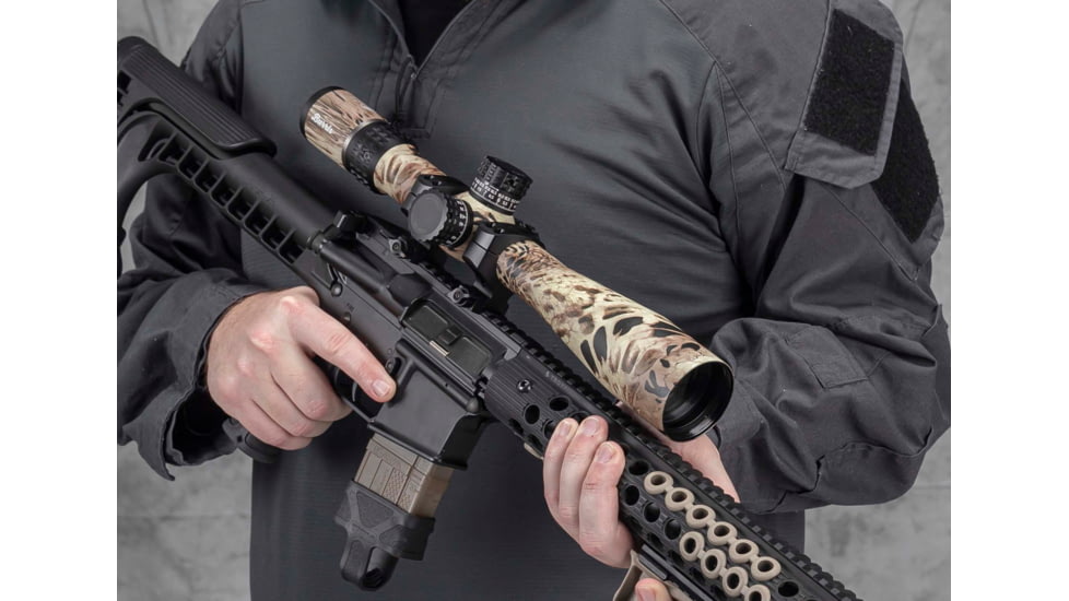 Burris Xtreme Tactical 5-25x50mm Rifle Scope, 34mm Tube, First Focal Plane, Red SCR Mil Reticle, Mil Rad Adjustment, Matte, Prym1 Sand, 201055