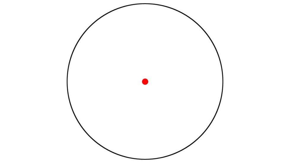 Bushnell 1x28mm red dot, 4 Dial-in Red or Green Reticles w/Rings, Matte Black AR730135C