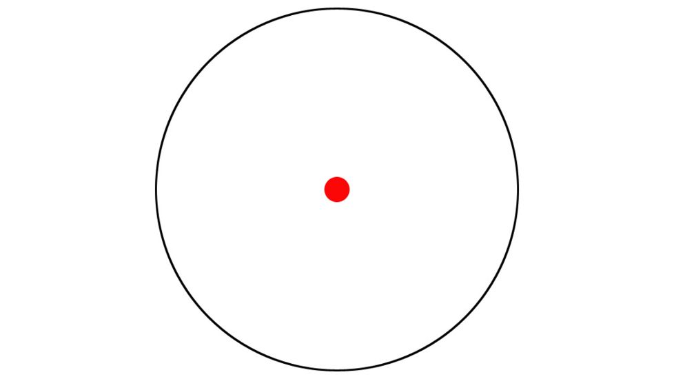 Bushnell 1x28mm red dot, 4 Dial-in Red or Green Reticles w/Rings, Matte Black AR730135C