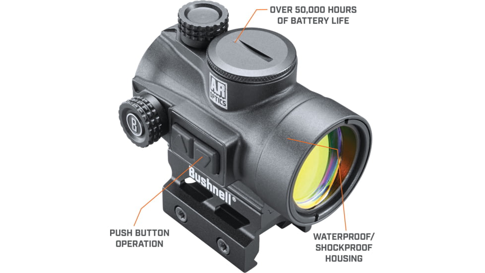 Bushnell AR Optics TRS-26 Red Dot Sight, 3 MOA, Aimpoint Base, Matte Black, AR71XRD