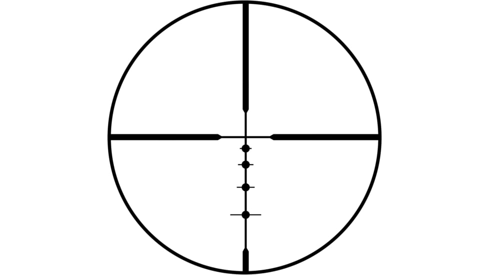 Bushnell R3 4-12x40mm 1 inch Tube Rifle Scope, Second Focal Plane