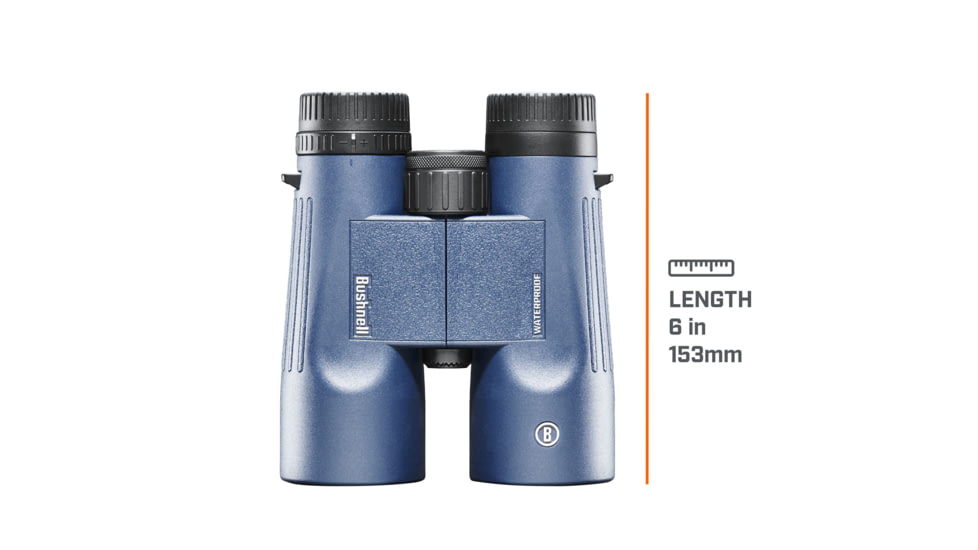 Bushnell H2O 8x42mm Roof WP/FP Binocular, Twist Up Eyecups, Box 6L, Dark Blue, 158042R