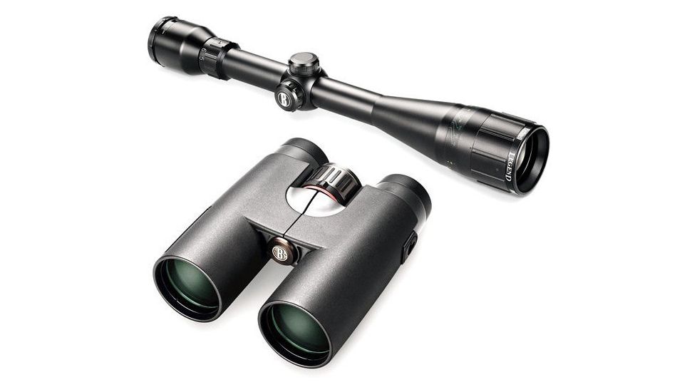 Bushnell Legend 5-15x40 Matte Rifle Scope and Bushnell 628042 Elite E2 8x42 Binocular Kit