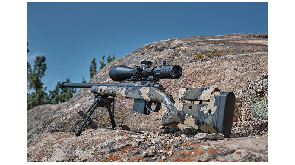 Bushnell Match Pro ED 5-30x56mm Rifle Scope, 34mm Tube, First Focal Plane, MRAD, DM2 Reticle, Black, small, MP53056DMI