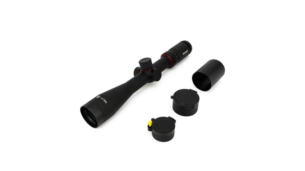 Bushnell Nitro Rifle Scope, 4-16x44mm, Second Focal Plane, Multi-X Crosshair Reticle, Black, RN4164BS3