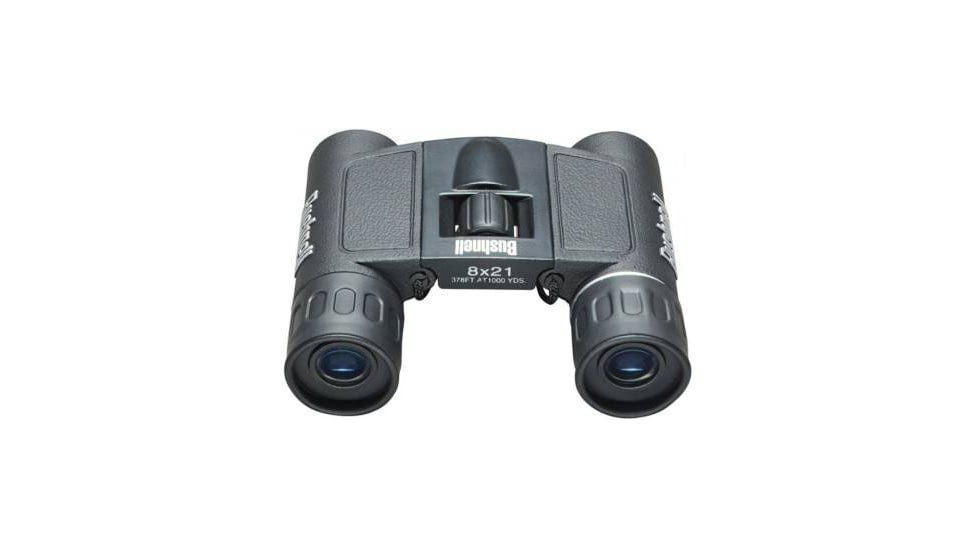 Bushnell Powerview 8x21mm Roof Prism Binoculars, Clam Pack, Black, 132514C
