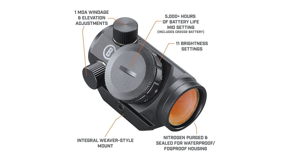Bushnell Red Dot Trs-125 1x22 3moa Dot Weaver Style