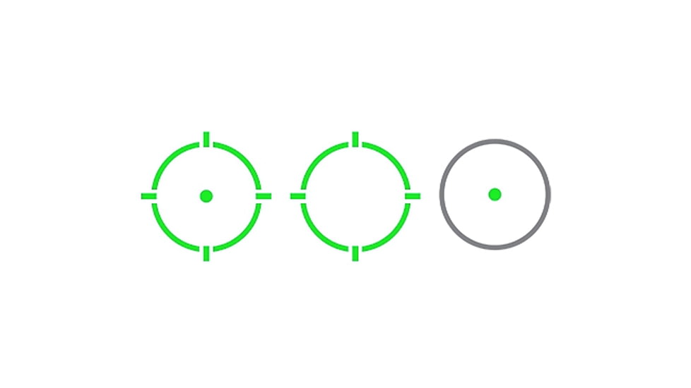 C&amp;H Precision Weapons DMO Optic Sig Sauer P320/226/229/220 Reflex Red Dot Sight, 1x27mm, Green Multi, Black, RD-SIG-DMO-GR-MR