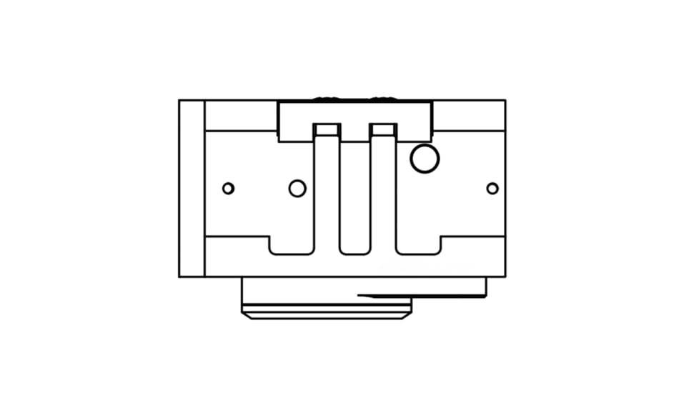 C&amp;H Precision Weapons Duty XL Optic Red Dor Sight, Red Multi-Reticle System, CHP-RD-DUTY-XL-RD-MR