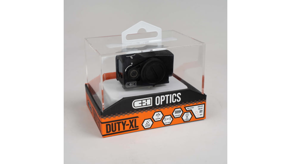 C&amp;H Precision Weapons Duty XL Optic Red Dor Sight, Red Multi-Reticle System, CHP-RD-DUTY-XL-RD-MR