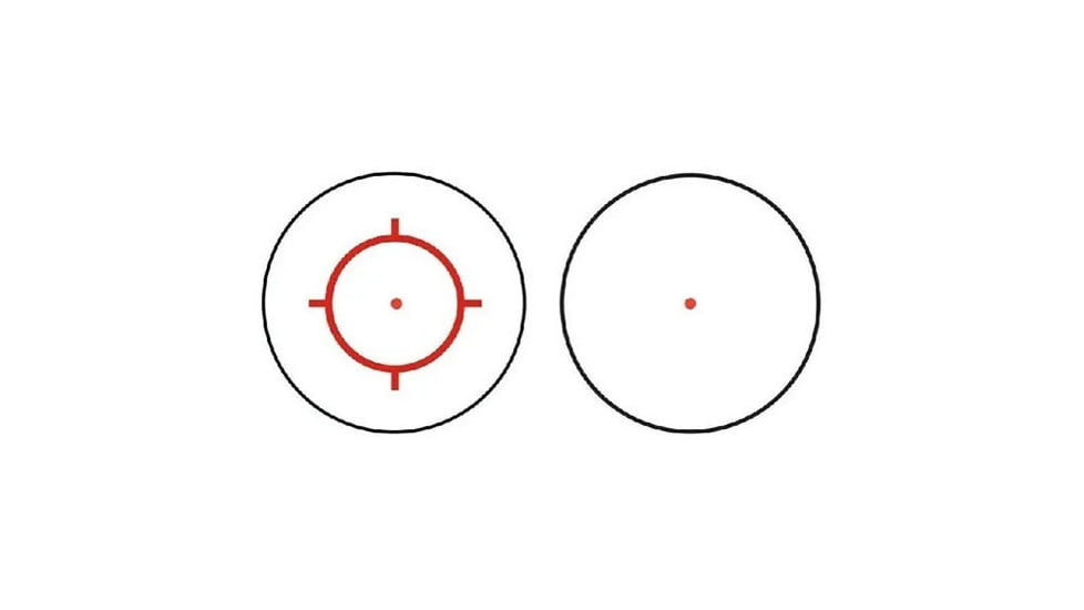 C&amp;H Precision Weapons ERD-1 1x 27.5x36mm Red Dot Sight, Multi-Reticle, Black, RD-ERD-1-MR