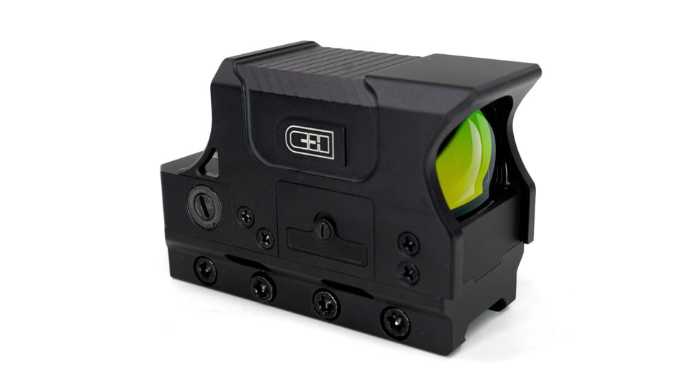 C&amp;H Precision Weapons ERD-1 1x 27.5x36mm Red Dot Sight, Multi-Reticle, Black, RD-ERD-1-MR