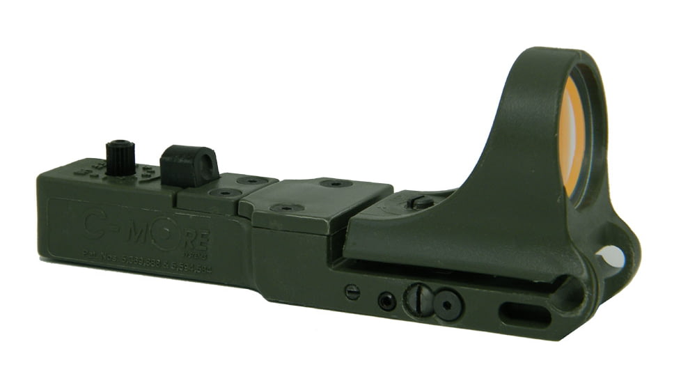 C-MORE SlideRide Red Dot Sight w/Standard Switch, Olive Drab Green, 8 MOA SROD-8