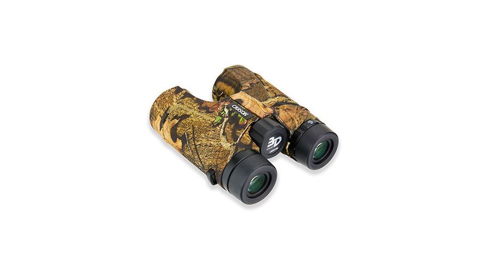 Carson 3D 10x42 Full Size Waterproof Birding Binoculars w/ ED Glass,Mossy Oak TD-042EDMO