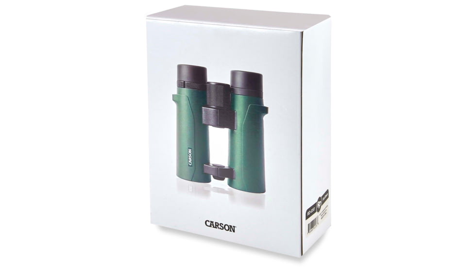Carson 10x50 Open Bridge Binocular, Green, RD-050