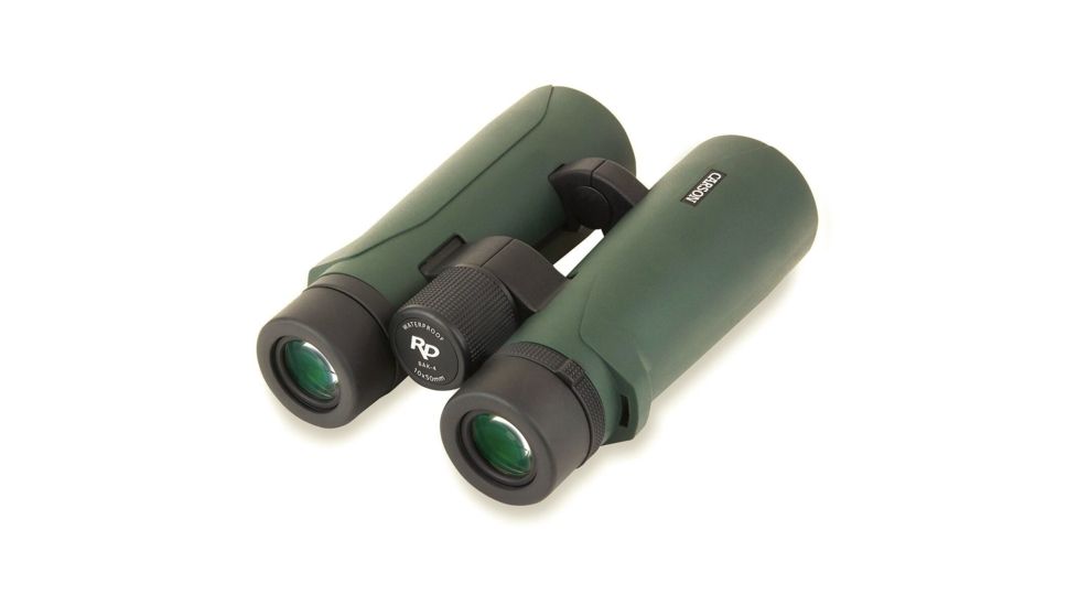 Carson 10x50 Open Bridge Binocular, Green, RD-050