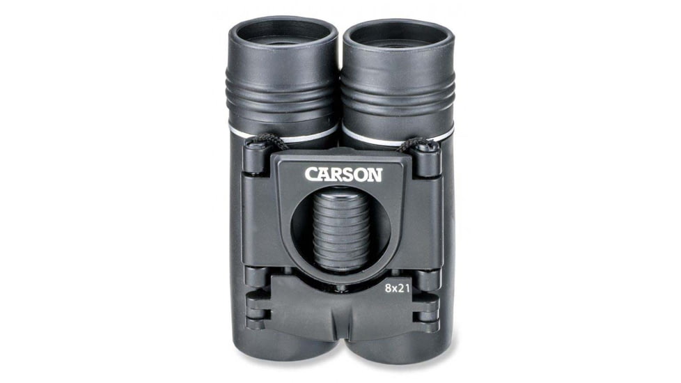 Carson 8x21mm Kinglet Binoculars, 9mm, Multicoated, Black, KB-821