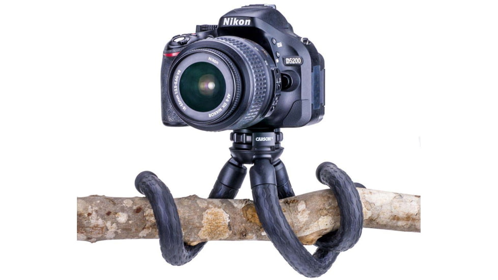 Carson BoaPod Flexible Leg Tripod w/Universal Smartphone Adapter, Black, TR-050